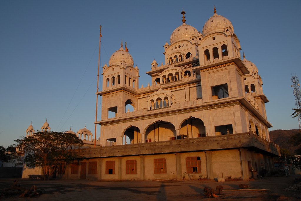 Sikh Temple Bathed in the Evening Light
