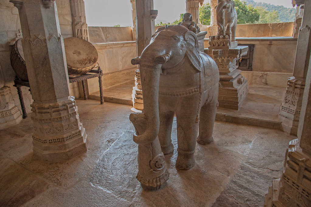 Elephants Inside Adinatha Jain Temple