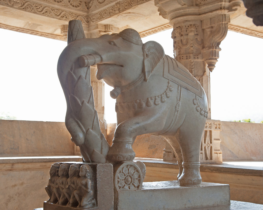 Elephant Inside Adinatha Jain Temple