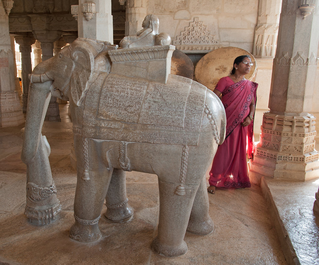 Admiring the Craftsmanship Inside the Adinatha Jain Temple