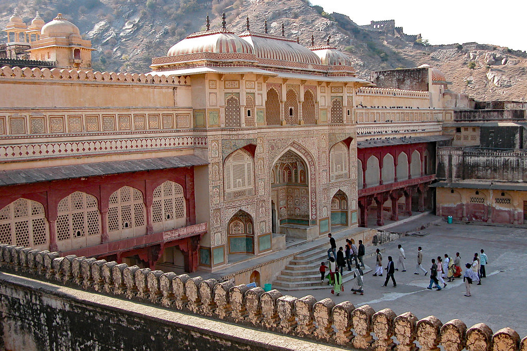 Front View of Palace in Amber Fort